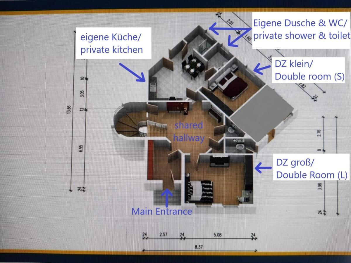 Villa Hanseart Luebeck - Privatzimmer In Zentraler Lage Ngoại thất bức ảnh